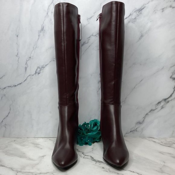 ALFANI Hakuu Dark Berry Step 'N Flex Dress Boots 7.5M - Picture 3 of 12
